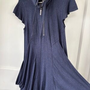 Elegant Navy Blue Women's Dress